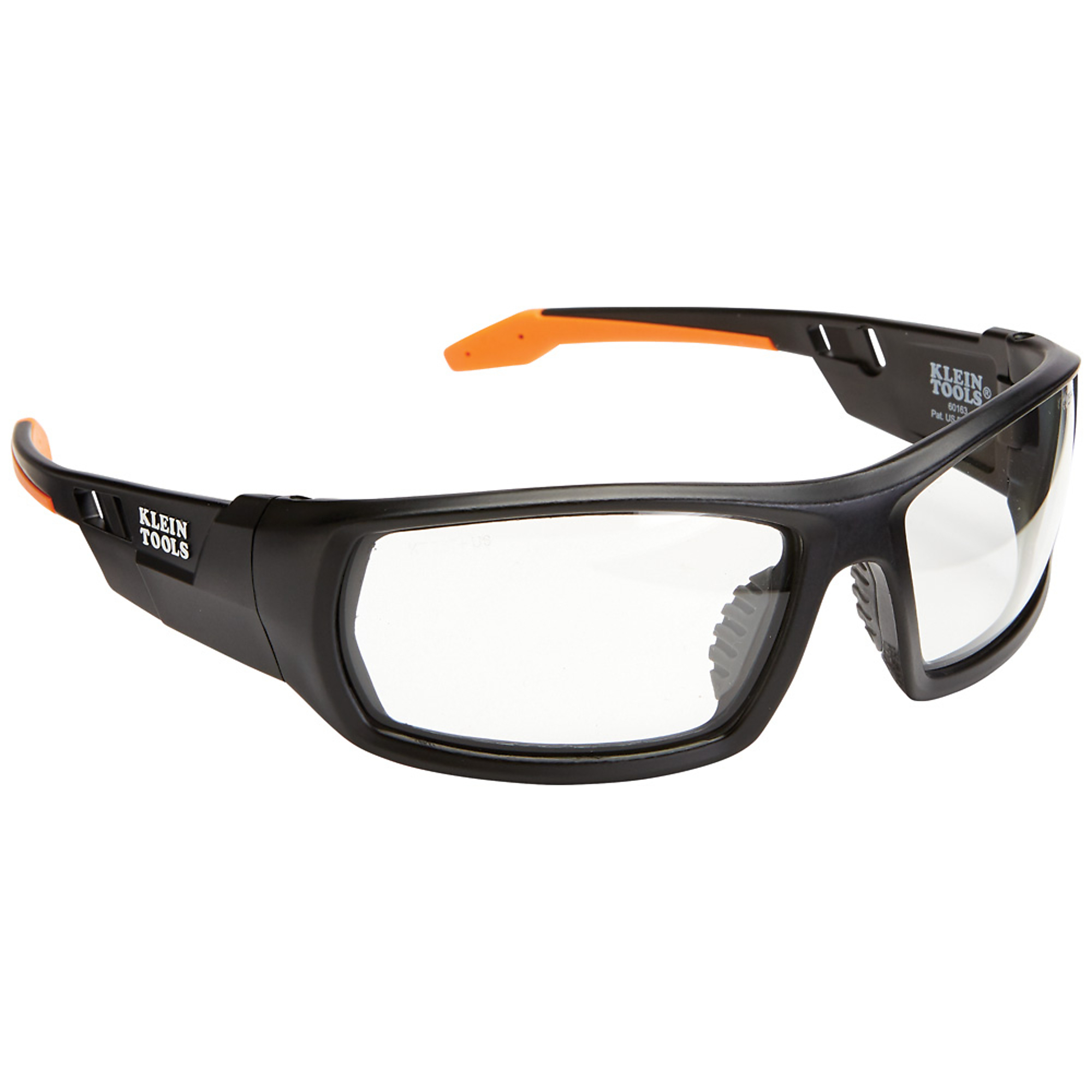 Klein Tools, Professional Safety Glasses, Full Frame, Clear Len, Frame Color Multi, Lens Color Clear, ANSI Z87 Compliant, Model# 60163